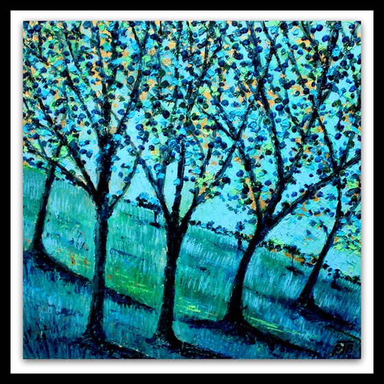 Landscape in Blue and Gold I