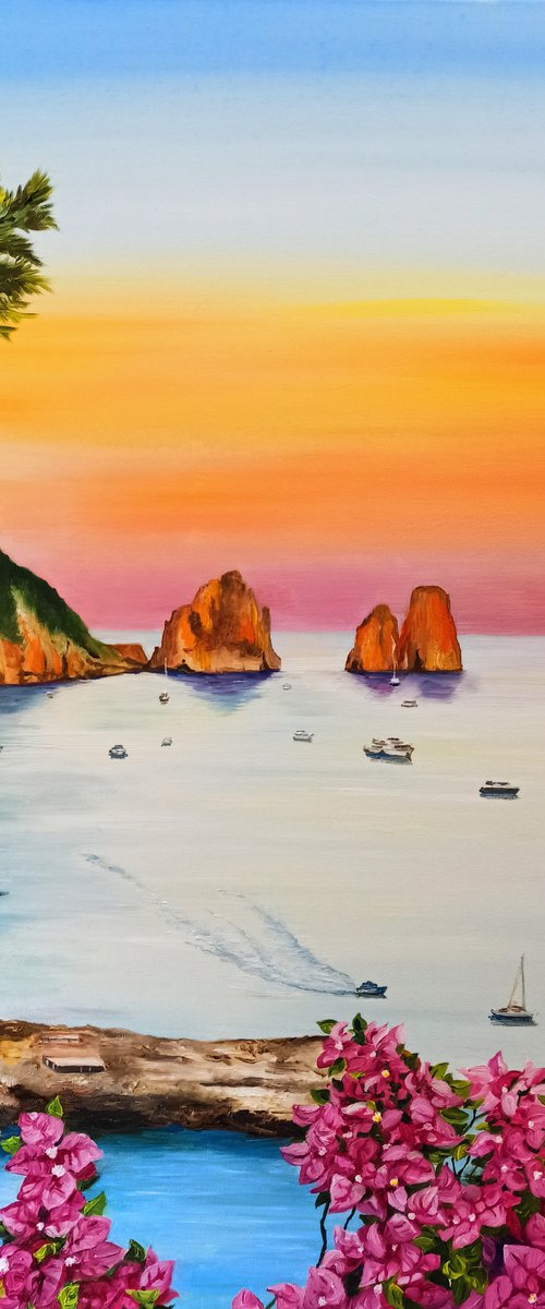Romantico tramonto a Capri by Anna Rita Angiolelli