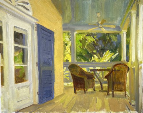 Yellow Porch by Nataliia Nosyk