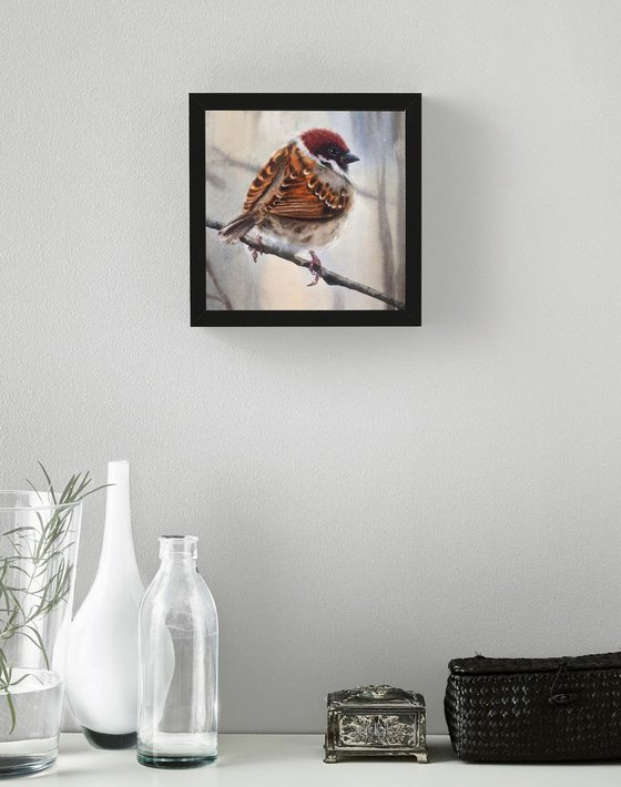 SPARROW Bird  Watercolor Sparrow Watercolor Bird  Steadfast