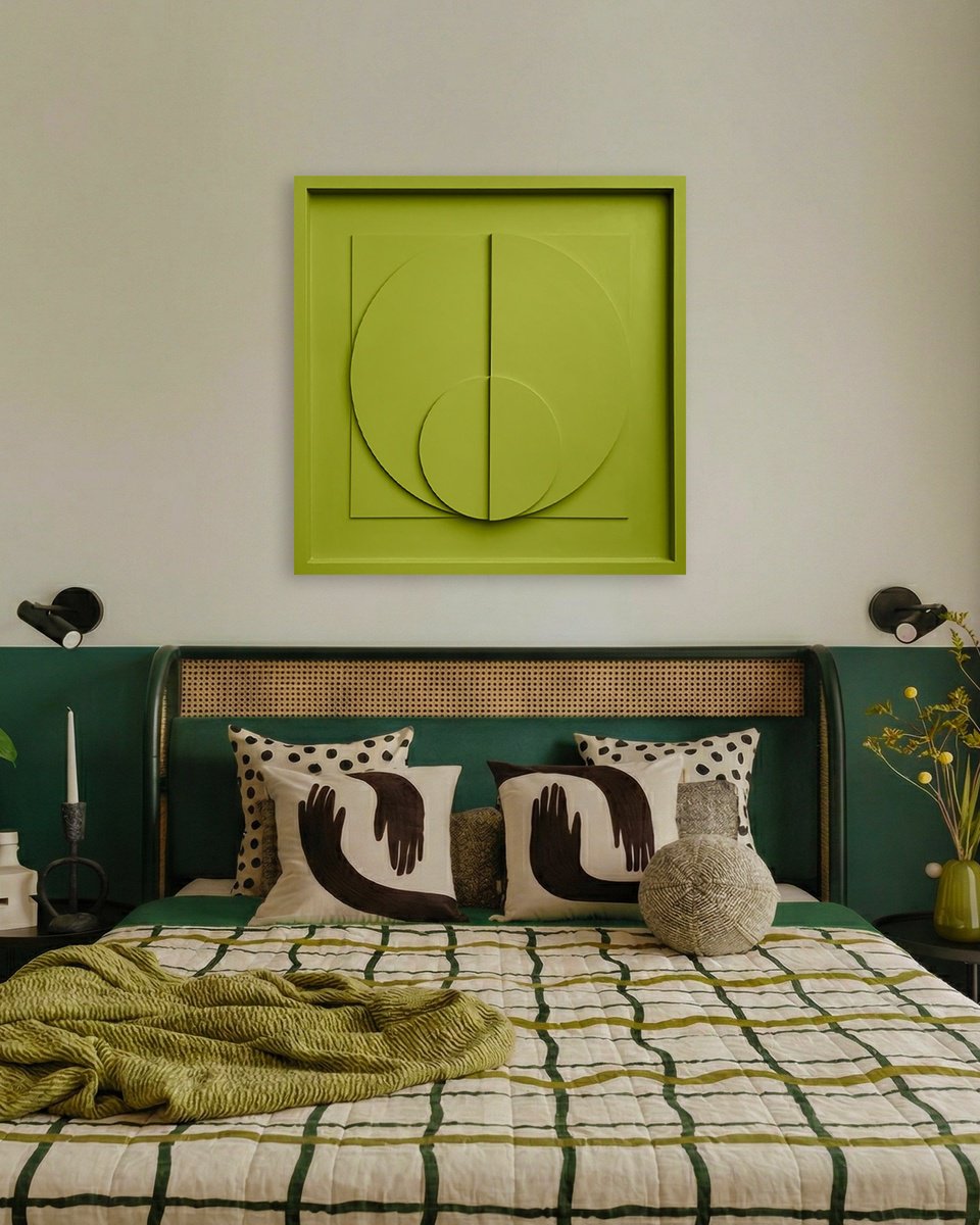 Geometric Relief , Peace By Liam Roberts, 20 X 20, Artwork For Sale On Artfinder