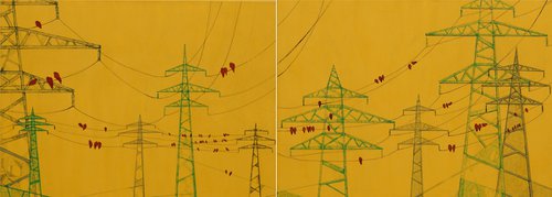 "Birds On Wires" by Petq Popova