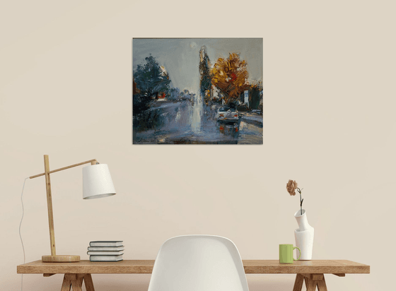 A Misty Autumn City