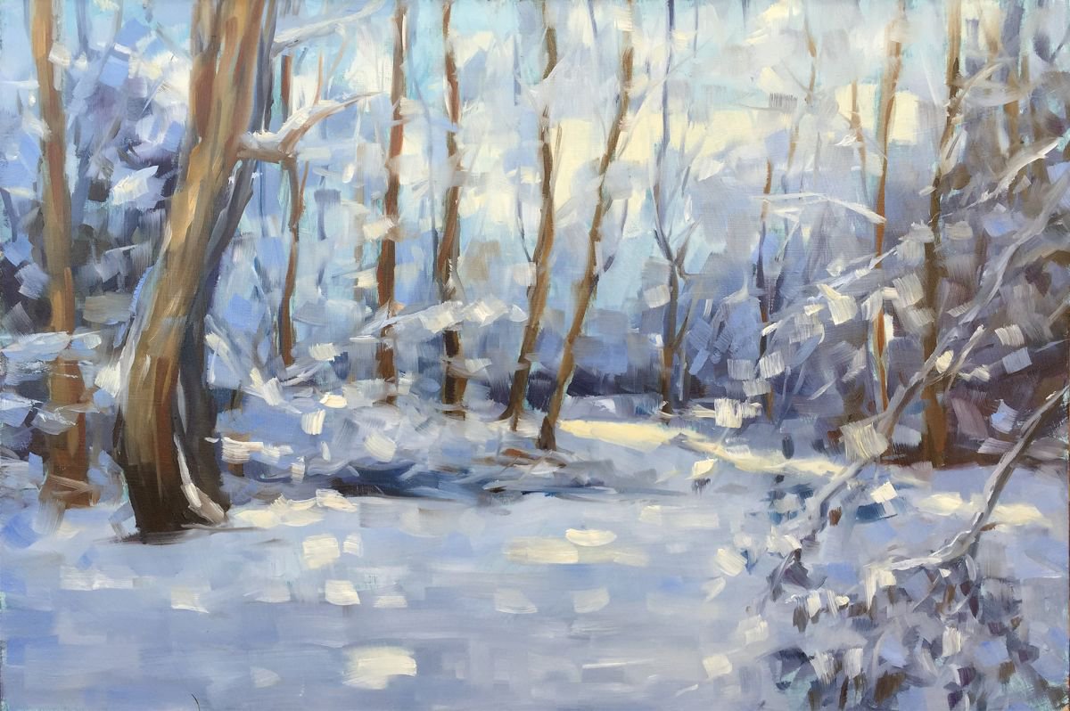 Snowy Forest by Jana Forsyth