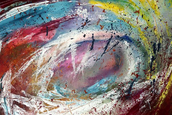 Turmoils #1 - Original abstract painting