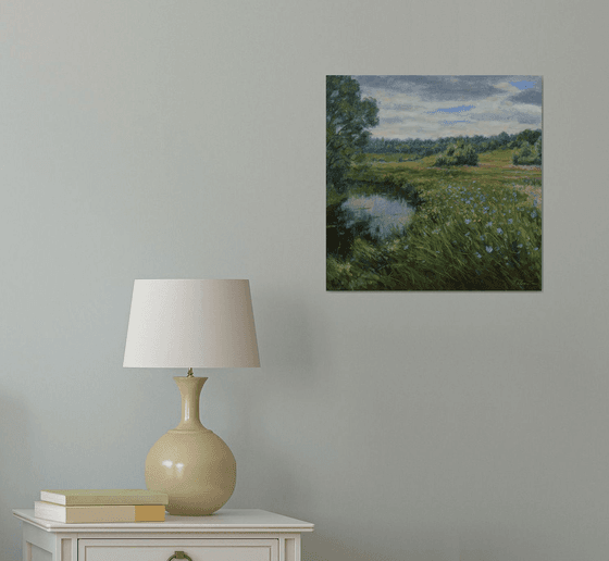 Floral Fields - summer landscape painting