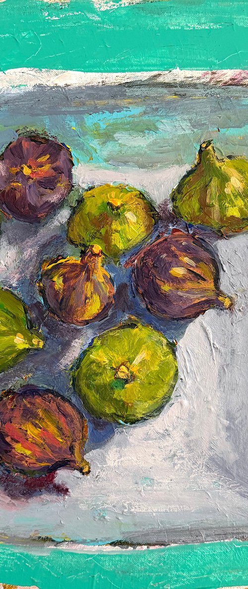 Figs in a Blue Bowl by Mutlu Ertac