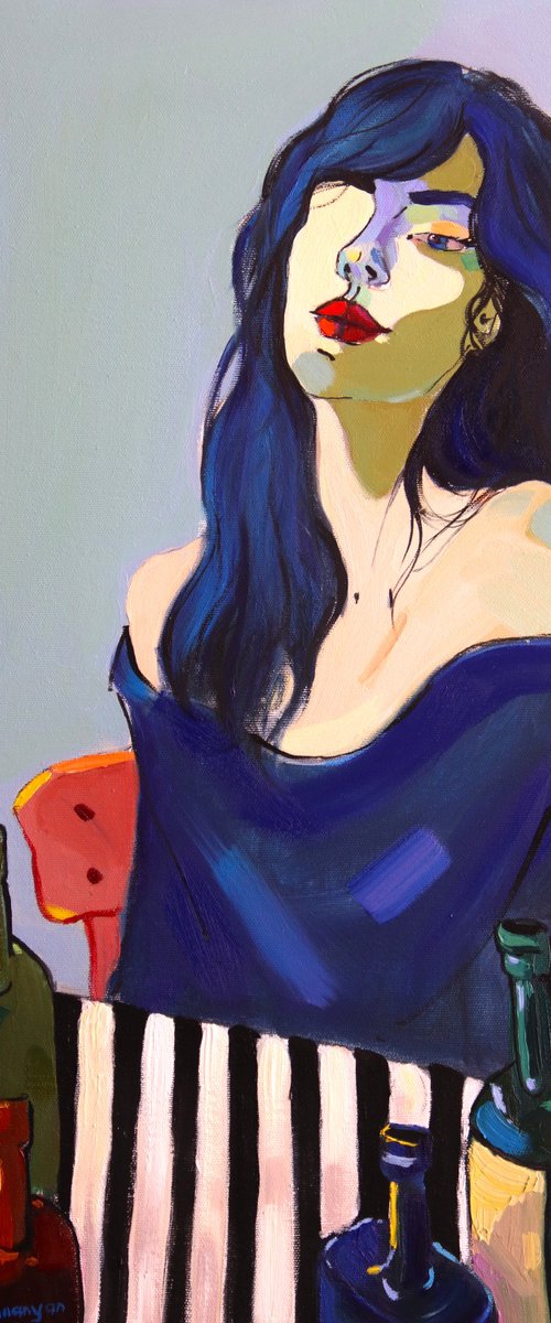Blue girl by Sirarpi Hunanyan