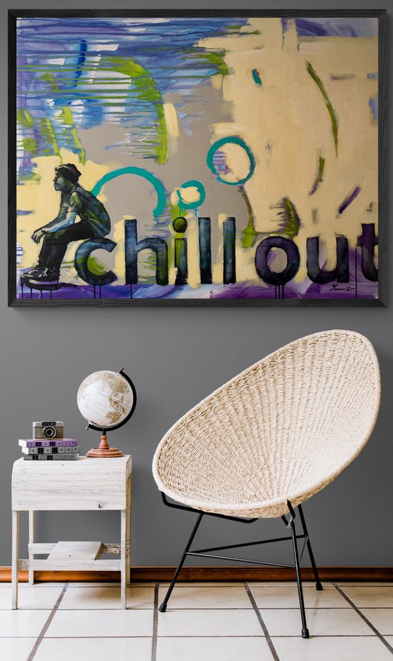 Big painting - "Chill out" - Urban Art - Relax - Summer - Street - City