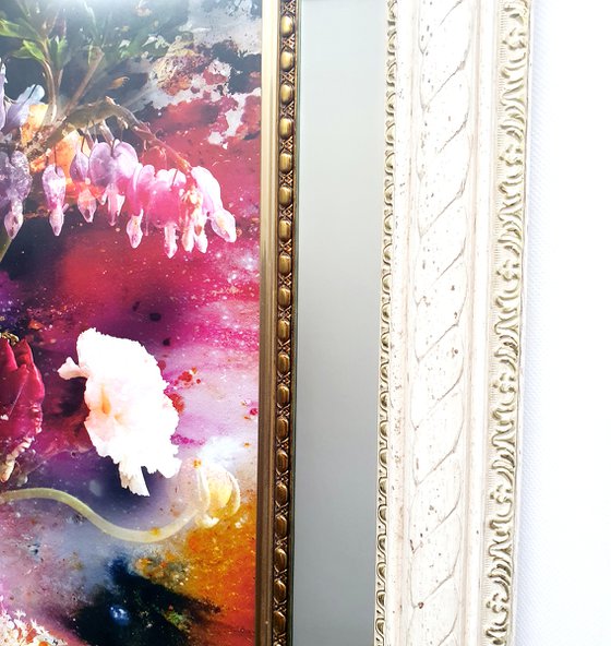 Baroque Flowers I (Framed in a unique Venetian frame)