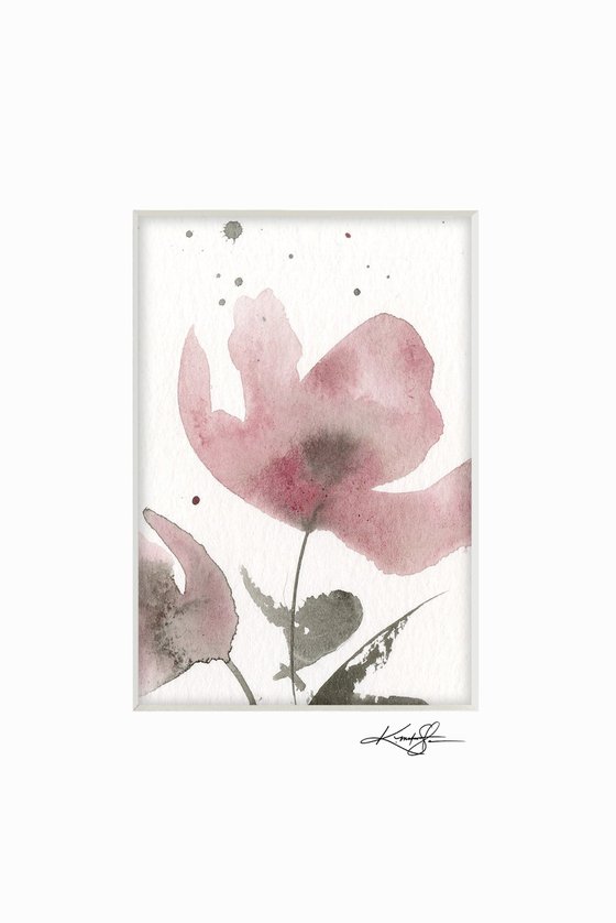 Petite Impressions 13 - Flower Painting by Kathy Morton Stanion