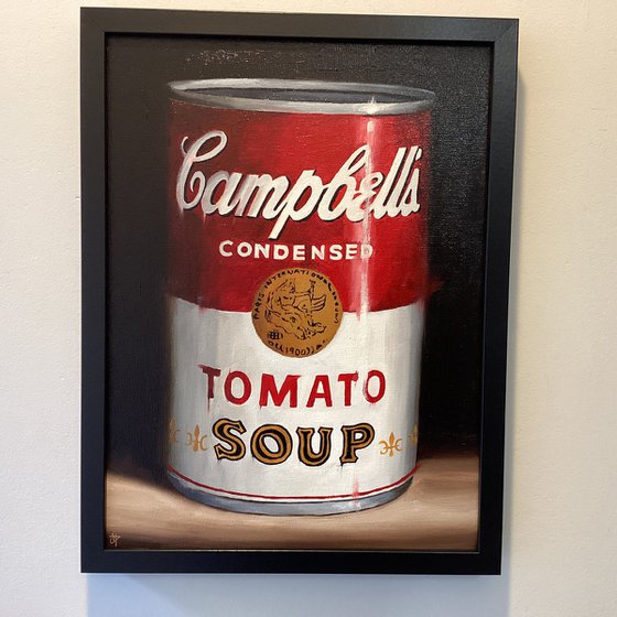 Soup can still life