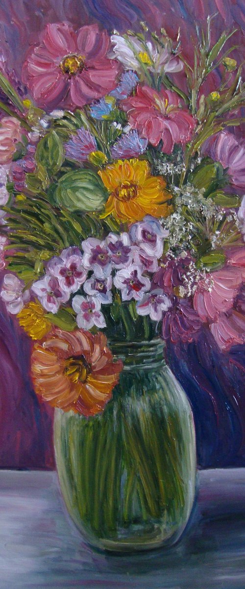 Purple bouquet by Olga Knezevic