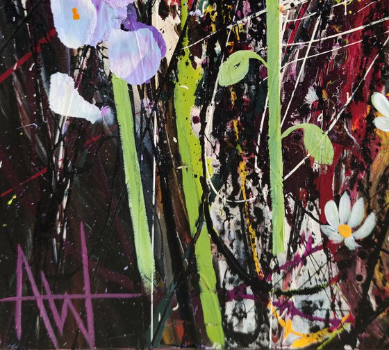 Roseberry Fields Abstract Floral Landscape