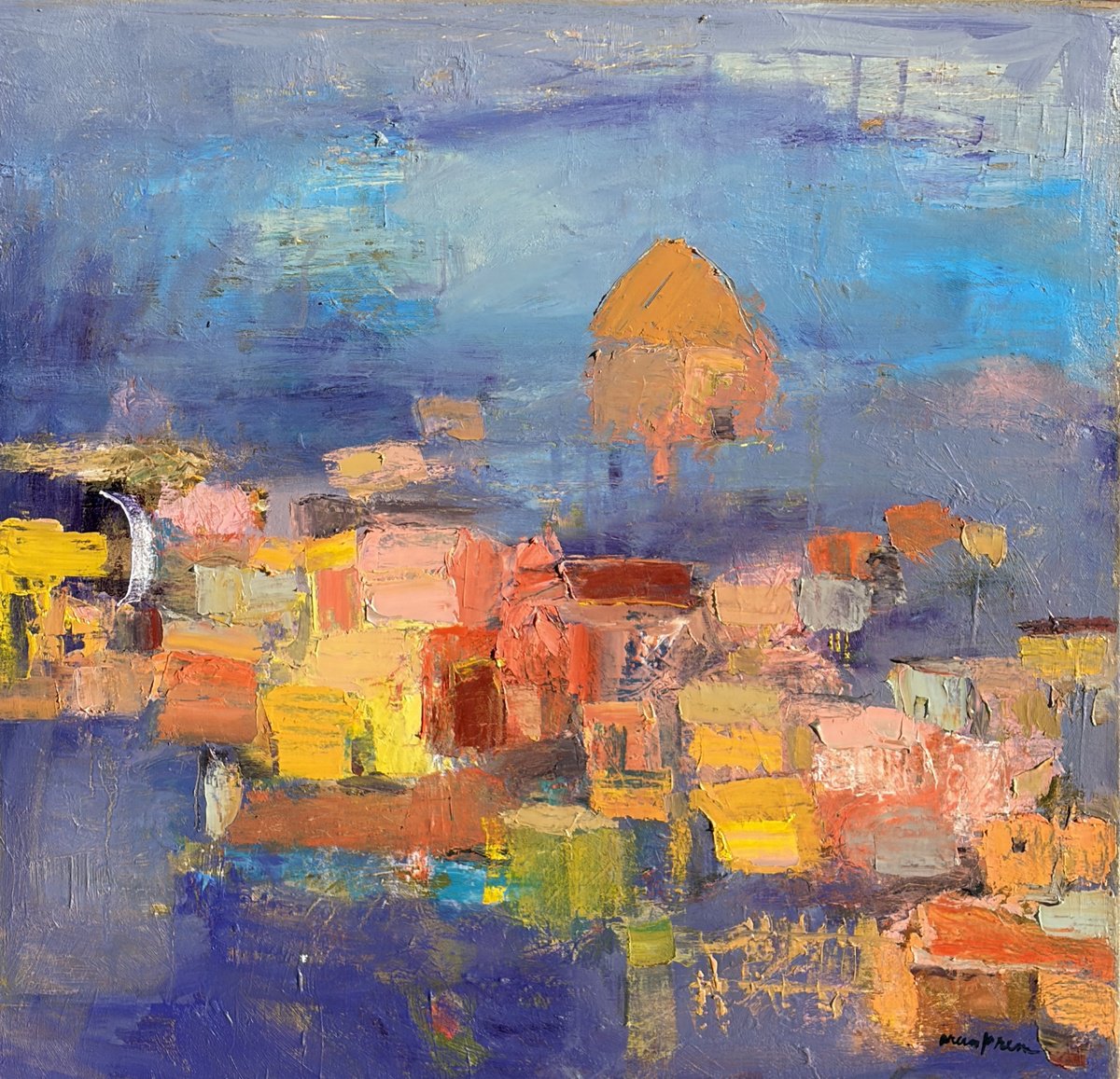 Mountain Home By Arun Prem, 24 X 24, Artwork For Sale On Artfinder