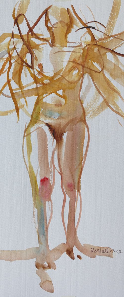 standing female nude continuous movement by Rory O’Neill