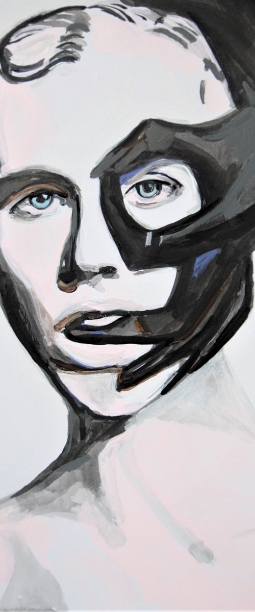 Portrait of a young gay / 42 X 29.7 cm by Alexandra Djokic