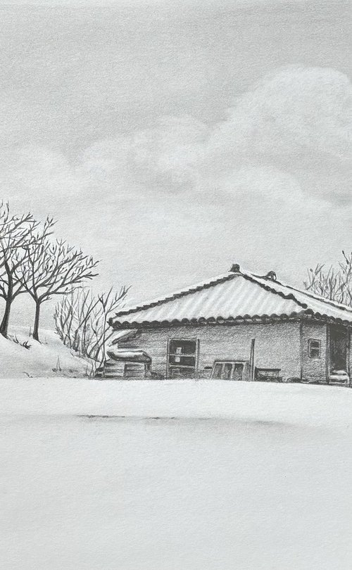 House in the snow by Sun-Hee Jung