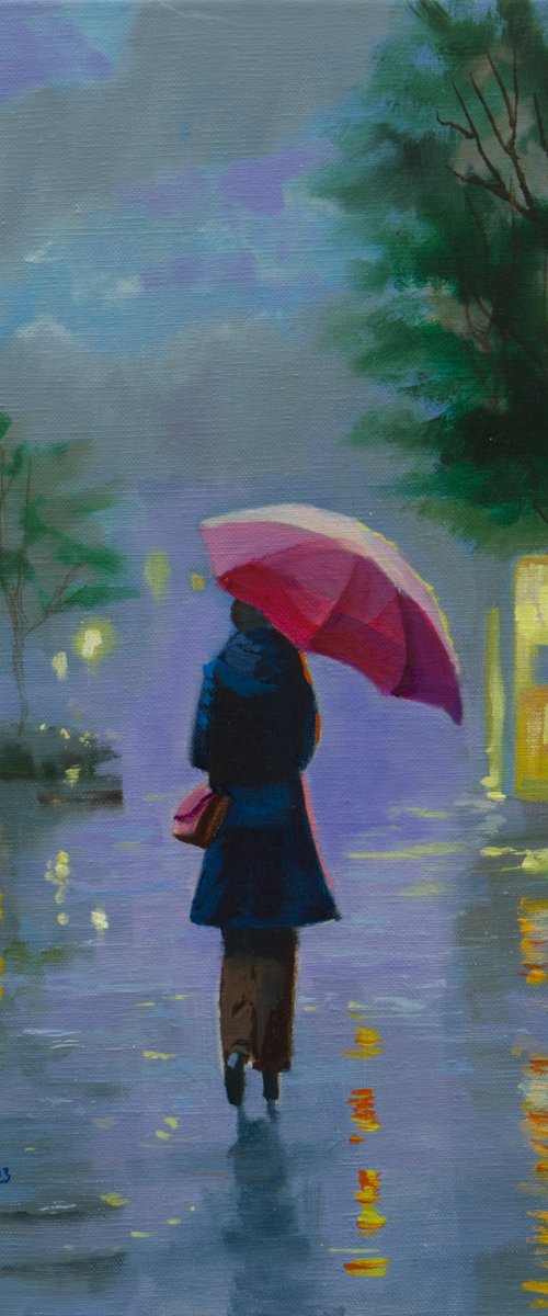 Rainy Stroll by Gordon Bruce
