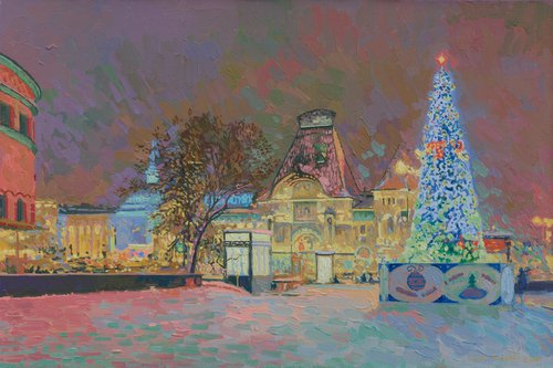 New Year. Yaroslavsky station by Simon Kozhin