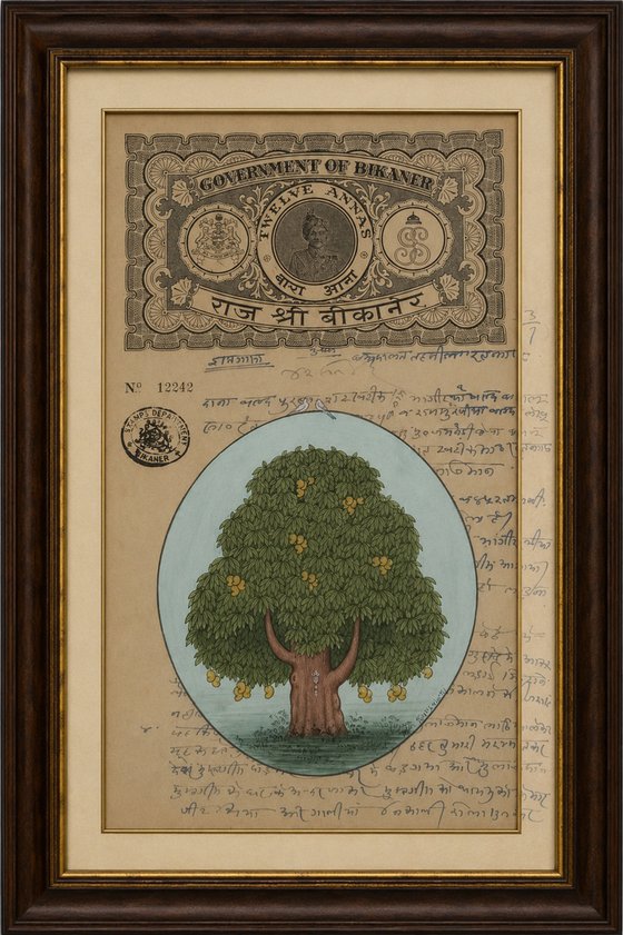 Royal Mango Tree on Bikaner Stamp