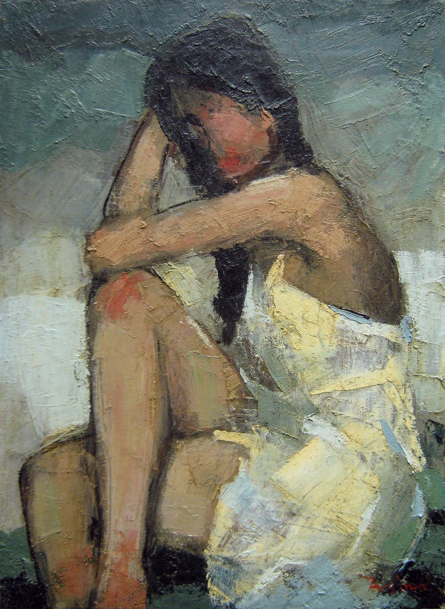 Female figure DD-4 Mato Jurkovic, academic painter by Mato Jurkovic