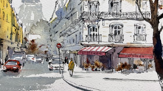 Golden Facades of Paris