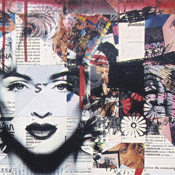 Collage_11x40x40 cm_Madonna