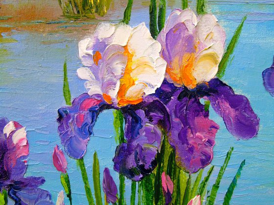 Iris at the pond