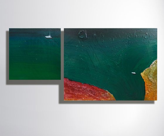 "The sea" diptych