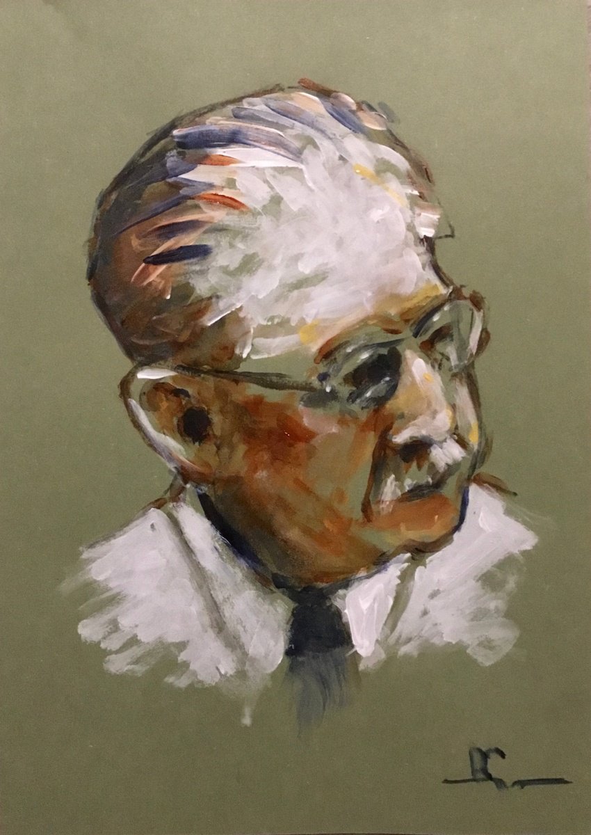 A Portrait of Rene Schwaller by Dominique Deve