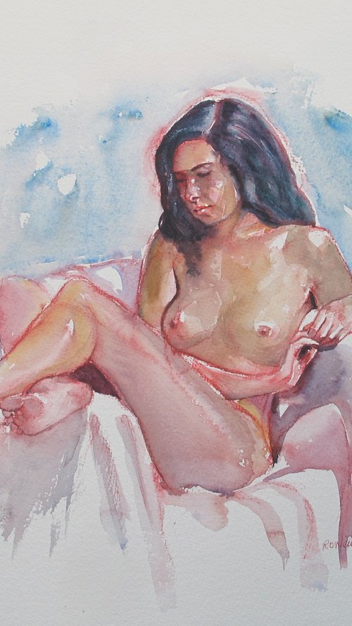 reclining female nude by Rory O’Neill