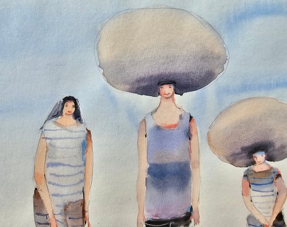 Whimsical Beach Figures