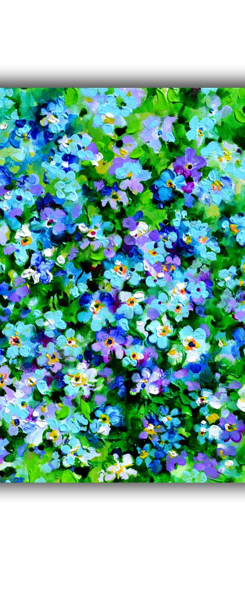 Wild Forget Me Not Flowers by Soos Roxana Gabriela