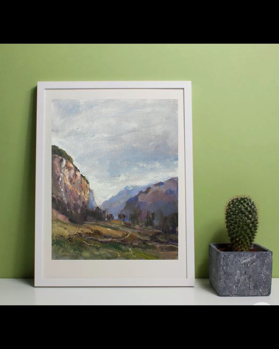 In the mountains of Switzerland