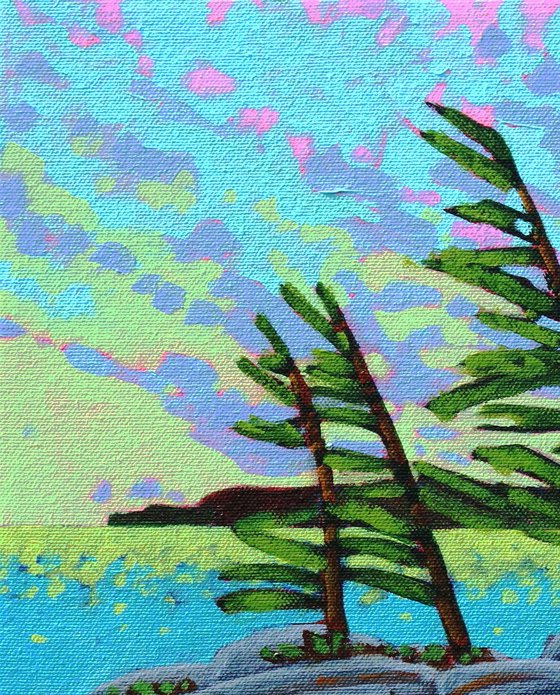 Lake Paintings, Set of Two