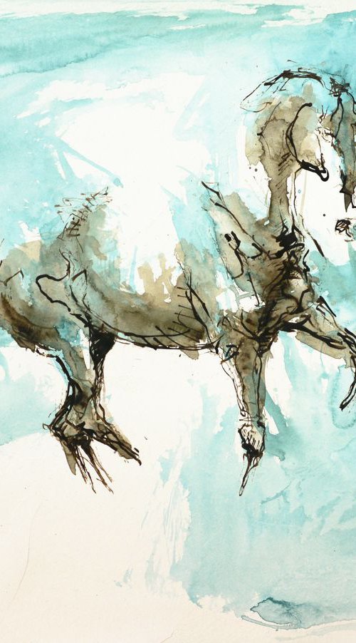 Equine Nude 5a by Benedicte Gele