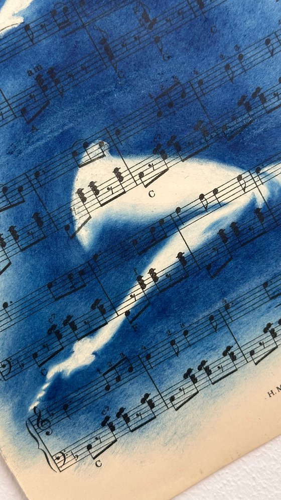 Muse №1 - Contemporary Nude Cyanotype