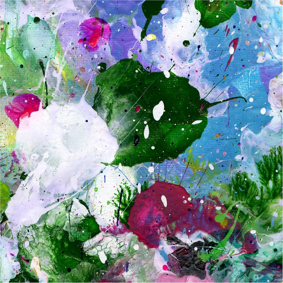 Flower Candy 2 - Floral Painting by Kathy Morton Stanion