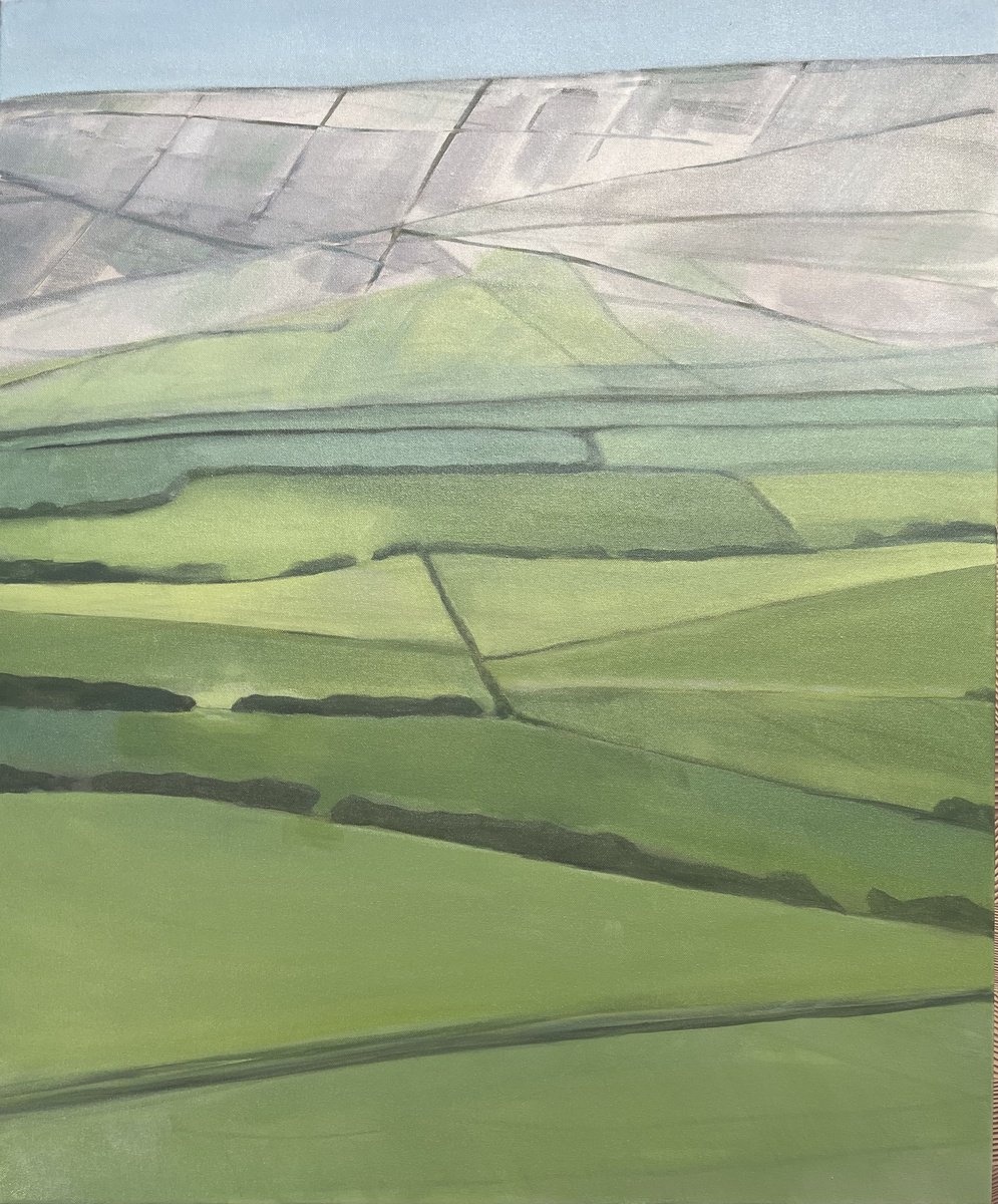 Impressionistic Landscape Oil Painting By Lizzie Butler, 30 X 35", Heart Of The Hills, Original Artwork