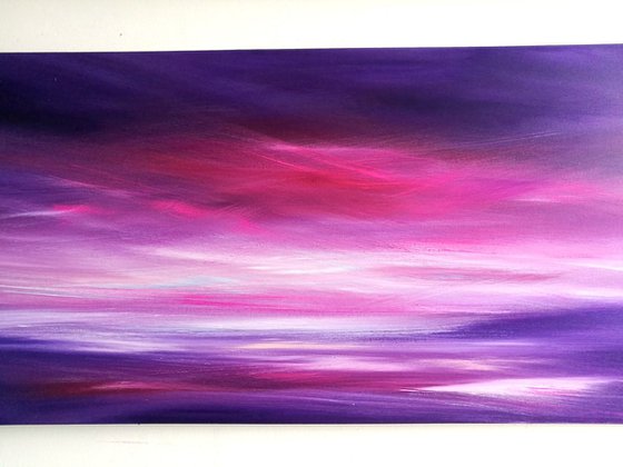 Skies of Destiny - Purple PANORAMIC Seascape