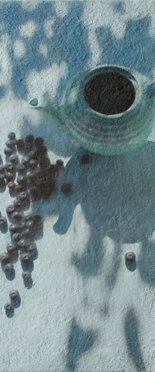 The Teapot and Blueberries on a  Saturday Morning by Andrejs Ko