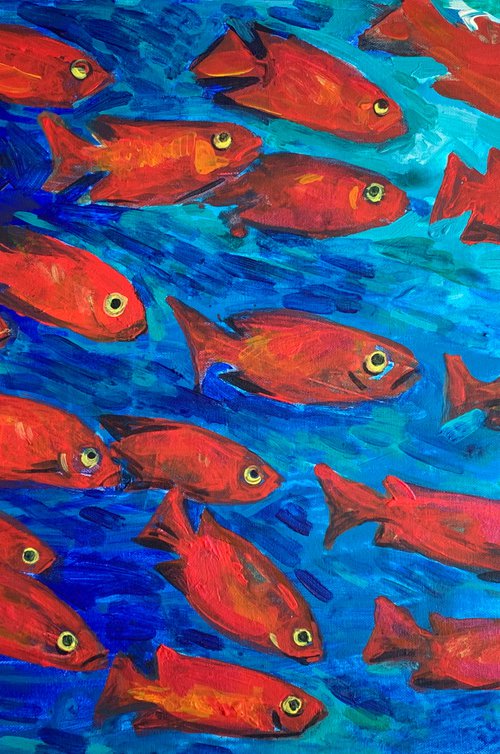 Red fish by Olga Pascari