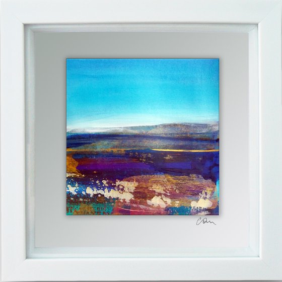 Framed ready to hang original abstract - abstract landscape #17