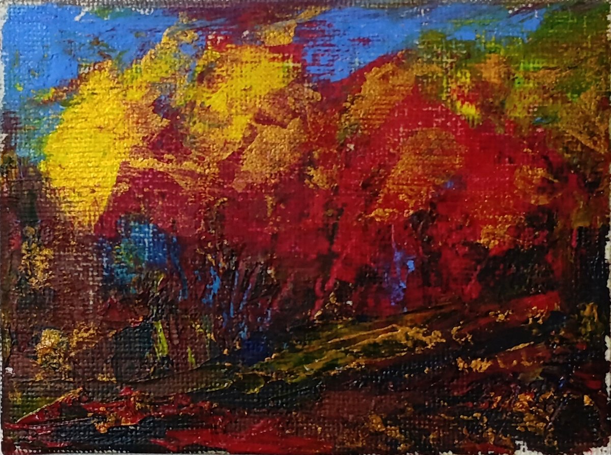 Abstract Landscape By Salana Art / Svetlana Samovarova, 4 X 3, Artwork For Sale On Artfinder