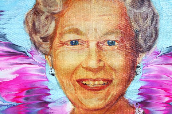 Portrait Elizabeth II Queen 908