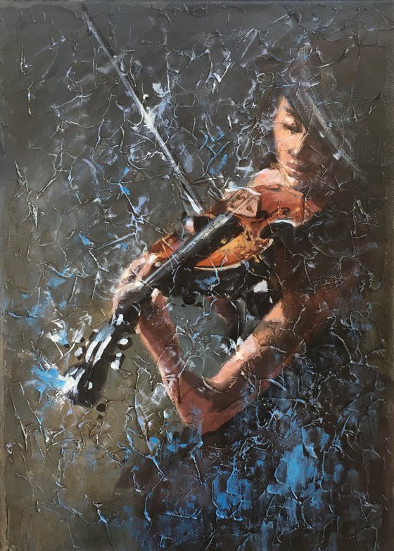 violin. 35 x 50 sm.