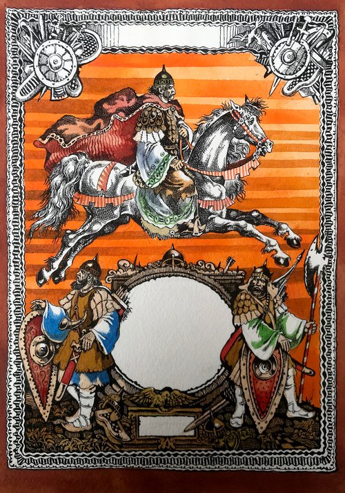 King on horseback by Oleg and Alexander Litvinov