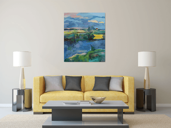 Landscape with a Yellow Boat