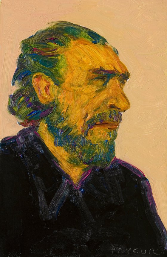 pop portrait of Bukowski